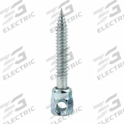 SAMMYS Rod Anchor: 3/8 in Overall Dia, 2 1/2 in Overall Lg, 3/8 in Screw Size - Rod Hangers for Wood