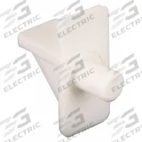 Shelf Support: 1/2 in Wd, 29/32 in Lg, 1 in Ht, 5 lb Capacity, Plastic, White, 8 PK (MPN U 10138). Key specifications — Brand: PRIME-LINE; Color: White; Finish: Painted; Material: Plastic.