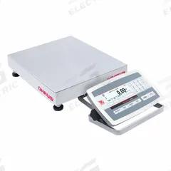 OHAUS Industrial Bench Scale: 12 in x 12 in, IP67/IP68, Front-Mounted, 100 lb Wt Capacity - Imperial (MPN D52XW50WQR5). Key specifications — attr1341383: Wi-Fi®; attr1341384: 0.005 lb/2 g; attr1341400: OHAUS; attr1383935: Stainless Steel.