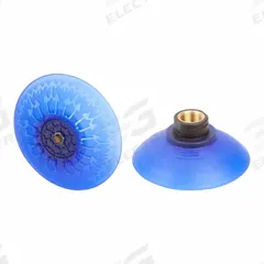 SCHMALZ Vacuum Pad Assembly: Deep, G3/8 in, 92.2 mm Pad Dia, Elastodur ED, Blue, 85 A, SAX (MPN 10.01.19.00141). Key specifications — attr1019101: 10.01.19.00141; attr1019103: SCHMALZ; attr1019107: 85 A.
