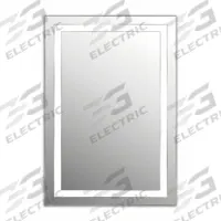 WINGITS Bathroom Mirror: Rectangular, Glass, 36 in Overall Ht, 24 in Overall Wd, 1 1/2 in Overall Dp (MPN WAT2436LED). Key specifications — attr1325493: WINGITS; attr1348774: Front; attr1348772: Beveled Edge; attr1325491: Yes.