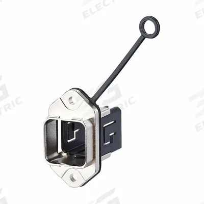 METZ CONNECT Normative Mounting: Normative Mounting, 1 Ports, Metal, IP65/IP6X/IPX7 - Bulkhead-Mount Data & Network Connector Housings