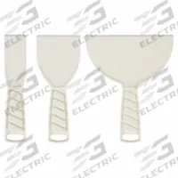 WESTWARD Putty Knife Set: Bld. Mat. Polypropylene, Hdl. Mat. Polypropylene, Bld. Shp. Tapered (MPN 13A716). Key specifications — attr1004888: WESTWARD; attr1029665: Full.