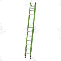 LITTLE GIANT Extension Ladder: 24 ft Ladder Size, Fiberglass, 375 lb Load Capacity, 55 lb Wt (MPN 17524-264V). Key specifications — Color: Green; Brand: LITTLE GIANT; Included Features: Leg Levelers; Removable Fly: Fixed.