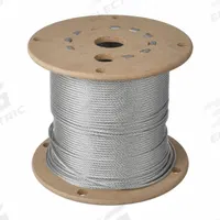 LEXCO CABLE Wire Rope: Galvanized Steel, 7 x 7, 184 lb Working Load Limit, 250 ft Overall Lg, Silver (MPN 3327GAC). Key specifications — End Type: Plain; Brand: LEXCO CABLE.