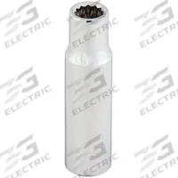 WESTWARD Socket: Metric, 1/2 in Drive Size, 18 mm Socket Size, 12-Point, Deep, Chrome, Socket (MPN 53YV48). Key specifications — attr1204417: WESTWARD; attr1204392: Chrome.