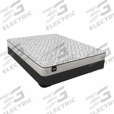 SEALY Bed Mattress: Queen, Medium, Knit Fabric, 6 in Overall Ht, 60 in Overall Wd - Bremen by Sealy