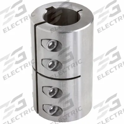 CLIMAX METAL PRODUCTS Rigid Shaft Coupling: 1 1/8 in Bore Dia 1, 1 1/8 in Bore Dia 2 - One-Piece Rigid Shaft Couplings