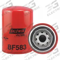 BALDWIN FILTERS Fuel Filter: Spin-On, 3 11/16 in Outside Dia, 15/16"-16 Thread Size, Cellulose (MPN BF583). Key specifications — attr1137520: BF583; attr434022: BALDWIN FILTERS; attr427730: Cellulose; attr427731: Integral Post Seal; attr1017112: Buses; attr1017113: Dynapac.