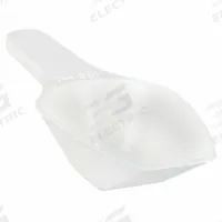 Scoop: Non-Sterile, Polypropylene, 100 mL Capacity - mL, 3 3/8 fl oz Capacity - oz, 67 mm Overall Lg (MPN 208065-0100). Key specifications — Standards: FDA Grade Material; Color: White; Product Type: Scoop; Brand: APPROVED VENDOR.