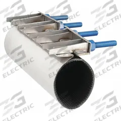 SMITH-BLAIR Repair Clamp: For 4 in Pipe, 15 in Overall Lg, 304 Stainless Steel (MPN 26100045015000). Key specifications — Brand: SMITH-BLAIR; Bolt Material: 304 Stainless Steel; Maximum Operating Pressure: 150 psi; Maximum Vacuum Pressure: 10 psi; Gasket Material: Nitrile Rubber.