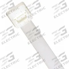 GRAINGER Cable Tie: 8 in Nominal Lg, 2 in Nominal Max. Bundle Dia., 0.3 in Wd, Natural, 100 PK (MPN 36J161). Key specifications — Outdoor Use: No; Color: Natural; Brand: GRAINGER.