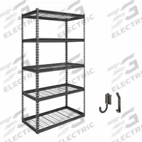 APPROVED VENDOR Metal Shelving: Standalone, Industrial, 36 in x 18 in, 72 in Overall Ht, 5 Shelves (MPN B-ATLAS361872-5H800). Key specifications — Frame Material: Steel; Shelving Material: Steel; Assembled: Unassembled; Color: Black; Duty Rating: Industrial; Brand: APPROVED VENDOR.