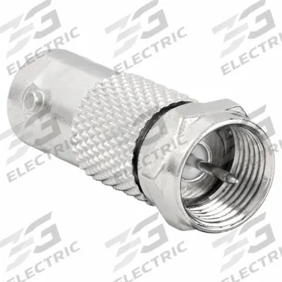 VITEK Audio/Video Adapter: (1) BNC Female x (1) F-Type Male Adapter, Max. 1,000 MHz - Coaxial Splitters & Adapters for Data, Audio & Video