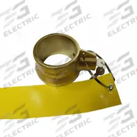 JENDYK King Pin Lock: Gold, Powder Coated, (2) Keys/Lock/Tie Strap/Yellow Flag, King Pin Lock (MPN 3KJL8). Key specifications — Finish: Powder Coated; Includes: Tie Strap; Vehicle Class: VII; Brand: JENDYK; Color: Gold; Product Type: King Pin Lock.
