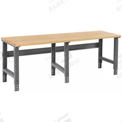 TENNSCO Workbench: Adj Ht, Laminated Hardwood Butcher Block, 96 in x 36 in, Gray (MPN WBA-1-3696W). Key specifications — Brand: TENNSCO.