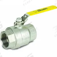SHARPE Manual Two-Way Ball Valve: 1/4 in, 316 Stainless Steel, Straight Valve Body, FNPT x FNPT (MPN 4353010080). Key specifications — Brand: SHARPE; Handle: Locking Lever.