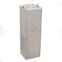 ELKAY Drinking Fountain: 3 gph @ 50°F, 38 in Overall Ht, Top Push Button, 12 in Overall Wd, Gray (MPN FD7003L1Z). Key specifications — Brand: ELKAY; Housing Color: Gray.
