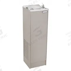 ELKAY Drinking Fountain: 3 gph @ 50°F, 38 in Overall Ht, Top Push Button, 12 in Overall Wd, Gray (MPN FD7003L1Z). Key specifications — Brand: ELKAY; Housing Color: Gray.