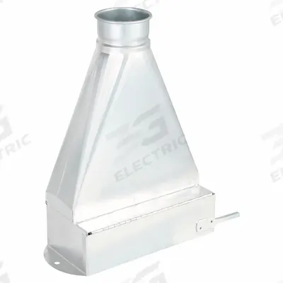 NORDFAB Duct Floor Sweep: Steel, For 4 in Duct Dia, 18 in Overall Lg, 20 ga Material Thick - Floor Sweeps