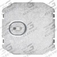RACO Electrical Box Cover: 2 Gangs, Blank, For Rectangular Box Shape, Steel, 3 5/8 in Overall Lg (MPN 702F). Key specifications — Brand: RACO; For Box Shape: Rectangular; Material: Steel; Cover Design: Blank.