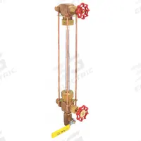 APOLLO Water Gauge: Bronze, 5/8 in Gauge Glass Dia, 12 in Gauge Glass Lg, 14 in Center to Center Lg (MPN 2435000). Key specifications — Valve Type: Ball Check; Brand: APOLLO; Stem Packing Material: PTFE with ARAMID; Gasket Material: PTFE with Hypalon.