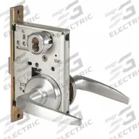 BEST Door Lockset: Classroom Lever Locksets, Chrome, ADA Compliant, Interchangeable Core (MPN 45H7R16H626RH). Key specifications — Ligature Resistance: Not Ligature-Resistant; Brand: BEST; Lockset Function ANSI Code: F05; Visual Indicator Message: No Message; Lockset Style: 40H Rose; ADA Compliant: Yes; Finish: Satin Chromium-Plated : Stainless Steel.