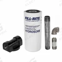 FILL-RITE Fuel Filter Kit: Water & Particulate, Repl Filter, Water / Particulate, Steel, Hydroglass (MPN 1210KTF7019). Key specifications — Compatible Grainger Part Number: 1P892; Brand: FILL-RITE; Body Material: Steel; Filter Material: Hydroglass; Compatible Manufacturer Model Number: FR151; Series: Hydrosorb.