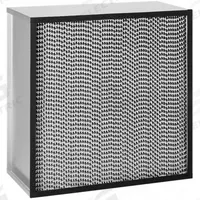 GRAINGER HEPA Air Filter: 24 in x 24 in x 12 in, 95% Filter Efficiency, Downstream Face (MPN 6B620). Key specifications — Brand: GRAINGER; Frame or Header Material: Galvanized Steel.