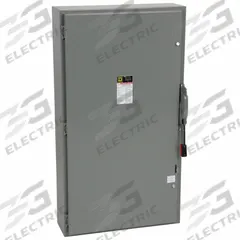 SQUARE D Safety Switch: Fusible, 600 A, Three Phase, 600V AC, Galvanized Steel, Indoor (MPN H366). Key specifications — Brand: SQUARE D.