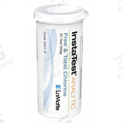 INSTA-TEST Test Strips: 0 to 10 ppm Free Chlorine/0 to 10 ppm Total Chlorine, Total Chlorine - Multi-Parameter Water Testing Strips