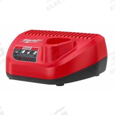 MILWAUKEE Battery Charger: Single-Port Charging, For 12V DC, 2 Ah Charged in 1-Hour - Milwaukee Battery Chargers
