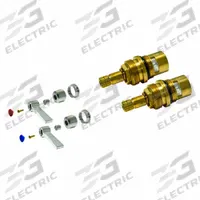 ADVANCE TABCO Cartridge: For Advance Tabco Series, Use with Hot/Cold Water, Brass, Brass, 2 PK (MPN K-00A). Key specifications — Compatible Series: Advance Tabco; For Water Temperature: Hot/Cold; Compatible Brand: Advance Tabco; Product Type: Cartridge; Includes: Hot and Cold Handles; Material: Brass.