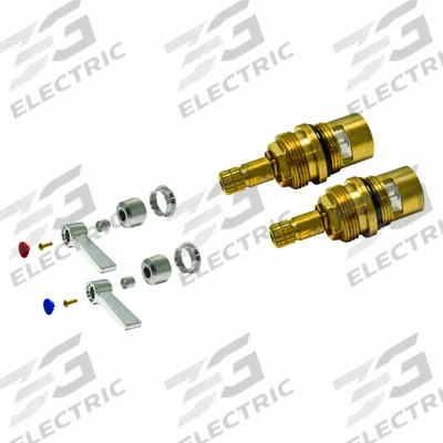ADVANCE TABCO Cartridge: For Advance Tabco Series, Use with Hot/Cold Water, Brass, Brass - Disc Faucet Cartridges
