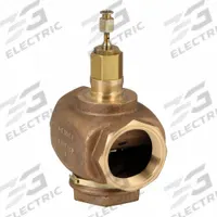 Hydronic Globe Valve: 2-Way, 46.8 CV Flow, 2 in Female NPT, Brass Body, Stainless Steel Stem (MPN V5011N1099/U). Key specifications — Manufacturer Part Number: V5011N1099/U; Brand: HONEYWELL; Seat Material: Stainless Steel; Specific Valve Action: Stem Down to Close.