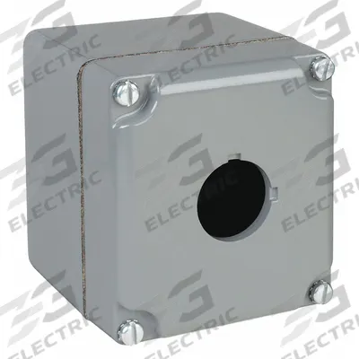SCHNEIDER ELECTRIC Push Button Enclosure: 30mm, 1 Holes, Aluminum - Enclosures for 30mm Operators