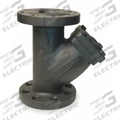 MUELLER STEAM SPECIALTY Y Strainer: 2 in, Flanged, Perforated, 0.062 in Screen Size, Cast Iron (MPN 2 77F-DI-125). Key specifications — Brand: MUELLER STEAM SPECIALTY; Seal Material: Graphite; Manufacturer Part Number: 2 77F-DI-125; Screen Material: 304 Stainless Steel.