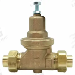 APOLLO Water Pressure Reducing Valve: NPT x NPT, 1 1/4 in Pipe Size, Bronze, 25 psig to 75 psig (MPN 36LF40601). Key specifications — Brand: APOLLO; Low-Lead Compliance: Low-Lead Compliant.