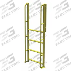 TRI-ARC Configurable Platform Ladder: 6.8 ft Overall Ht, 30 in Overall Wd, 20 in Overall Dp, Steel (MPN UCL9004246). Key specifications — Material: Steel; Color: Yellow; Brand: TRI-ARC.