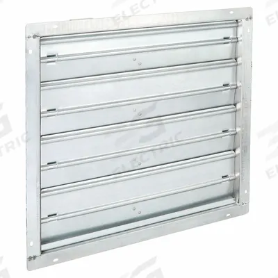 Dayton 27"H-W 12"L Squ Stl Mtrzd Cntrl Dampr: 12 in L, 27 in H, 27 in W, 1 1/2 in Flange Wd - Rectangular Motorized Control Dampers