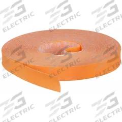 RIP-TIE Hook-and-Loop Cable Tie Roll: 30 ft Lg, 1 in Wd, 38 lb Tensile Strength, Orange, Polyester (MPN G-10-030-O). Key specifications — Color: Orange; Material: Polyester; Brand: RIP-TIE.