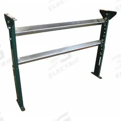 ASHLAND CONVEYOR Conveyor Support Stand: For 13 in Between Frame Wd, 67 in Min. Ht, 79 in Max. Ht (MPN H15M73B13). Key specifications — Stand Material: Steel; Color: Green; Brand: ASHLAND CONVEYOR.
