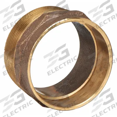 NIBCO Sweat Fitting Adapter: 1 1/2 in CTS x 1 1/2 in Pipe, Cup x MNPT, Bronze (MPN 802-11/2) - Drain, Waste & Vent Wrot Copper & Bronze Tube Fittings