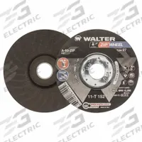 WALTER SURFACE TECHNOLOGIES Depressed Center Cut-Off Wheel: Type 27, 5" x 3/64" x 7/8", 60 Grit, ZIP (MPN 11T152). Key specifications — Series: ZIP; Brand: WALTER SURFACE TECHNOLOGIES.
