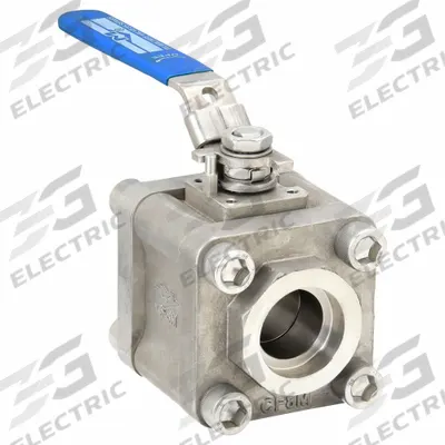 MILWAUKEE VALVE Manual Two-Way Ball Valve: 1 1/2 in, Stainless Steel, Straight - Vented Ball Stainless Steel Ball Valves
