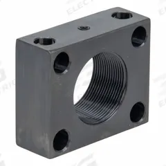 ENERPAC Rectangular Mounting Flange: 1 1/2 in Bore Dia., UN-2B, 1 1/2"-16 Thread Size, Steel (MPN AW51). Key specifications — attr95491: 1-1/2"-16; attr95490: UN-2B; attr95492: Steel; attr95493: None; attr98885: ENERPAC.