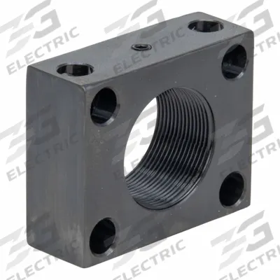 ENERPAC Rectangular Mounting Flange: 1 1/2 in Bore Dia., UN-2B, 1 1/2"-16 Thread Size - Front or Rear Flange Cylinder Mounts