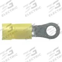 PANDUIT Ring Terminal: Yellow, Vinyl Insulation, #8 Stud Size, 12 AWG to 10 AWG Wire Sizes, 600 V (MPN PV10-8R-D). Key specifications — attr1308027: PANDUIT.