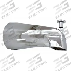 AMERICAN STANDARD Tub Diverter Spout: 1/2 in Connection Size, FNPT Connection, 5 1/8 in Spout Reach (MPN 022635-0020A). Key specifications — Tub Spout Connection Type: FNPT; Trim Finish: Polished Chrome; Tub Spout Material: Steel; Brand: AMERICAN STANDARD.