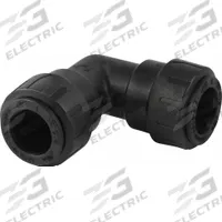 SHARKBITE Push-Fit Elbow Fitting: 1/2 in Pipe x 1/2 in Pipe Size, Push-to-Connect x Push-to-Connect (MPN PL0216A). Key specifications — Brand: SHARKBITE.
